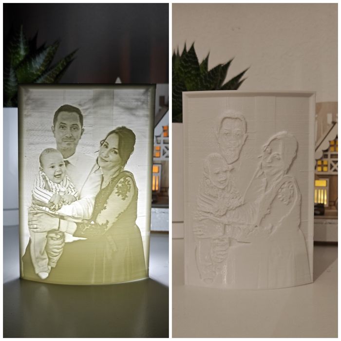 Lampa printata 3D - cadou personalizat