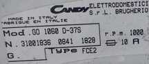 Пералня CANDY G0 1060 D-37S