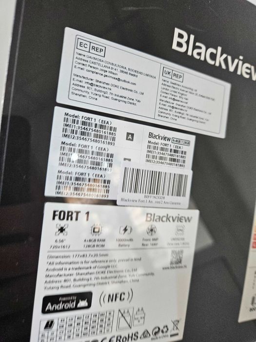 Blackview fort 1 nou la cutie sigilat