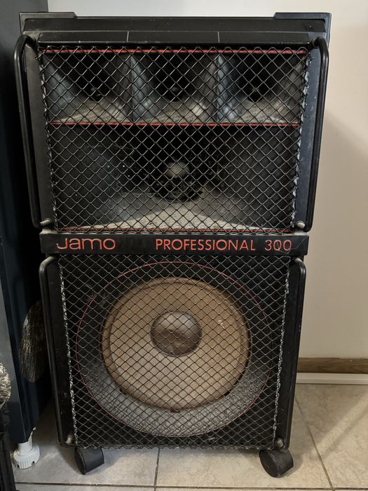 Stație audio Kenwood puternică + 2 boxe Jamo Professional 300