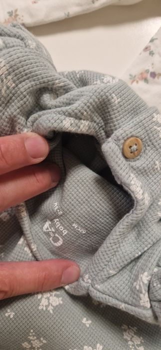 Сет за момиче C&A, размер 62 - рокличка, клин и панделка