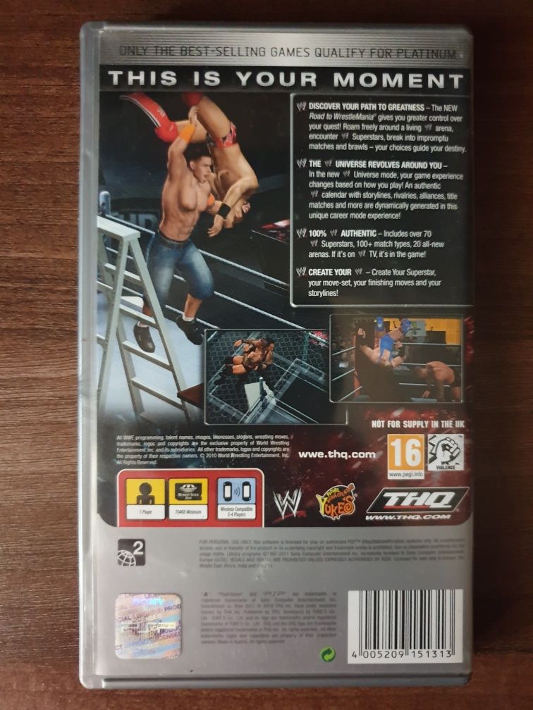 Wrestling Smackdown Vs Raw 2011 PSP/Playstation Portabil