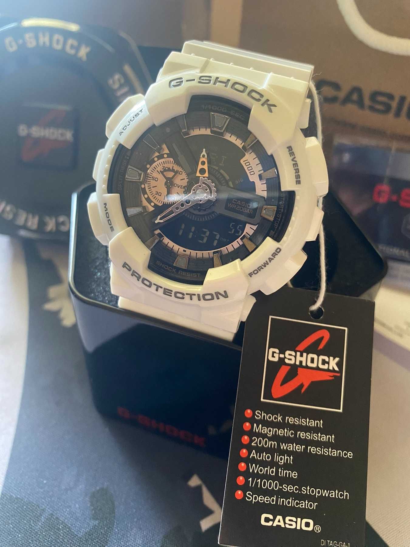 Часовник Casio G-Shock White/Rose-Gold GA110RG-7A