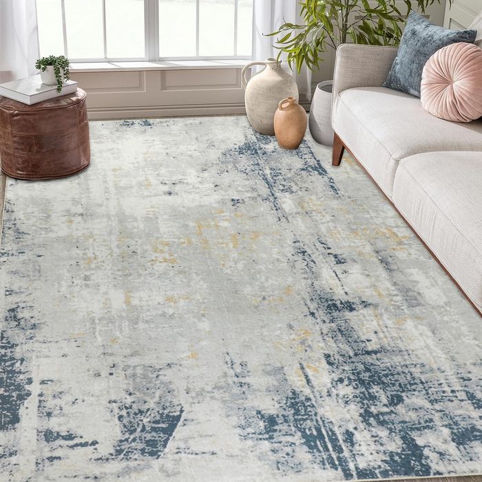 160х230см Модерен Килим с къс косъм, перящ се в пералня, Famibay