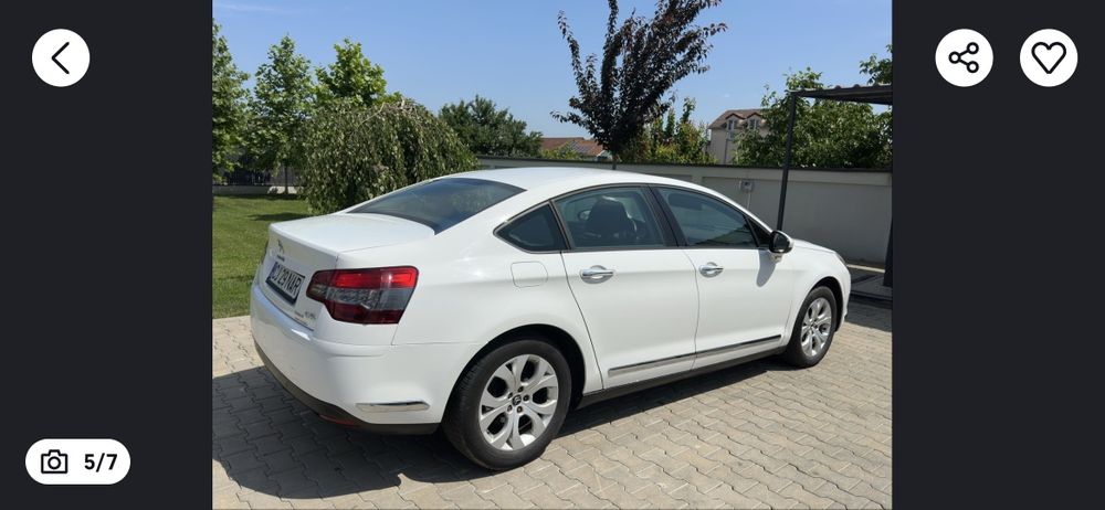 Schimb Citroen C5 lll,an 2012