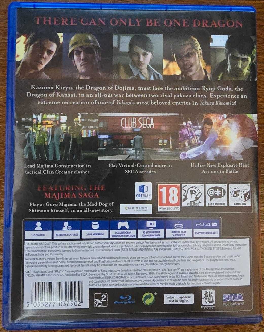 Yakuza Kiwami 2 (Ps4)
