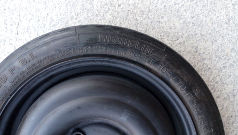Резервна гума с джанта за 105/70 R 14 - 4x108/ Ц.О. 57 патерица