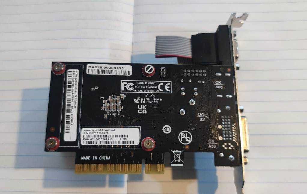 Видеокарта Palit GeForce GT 710 Silent 2 ГБ (NEAT7100HD46-2080H).5 шт
