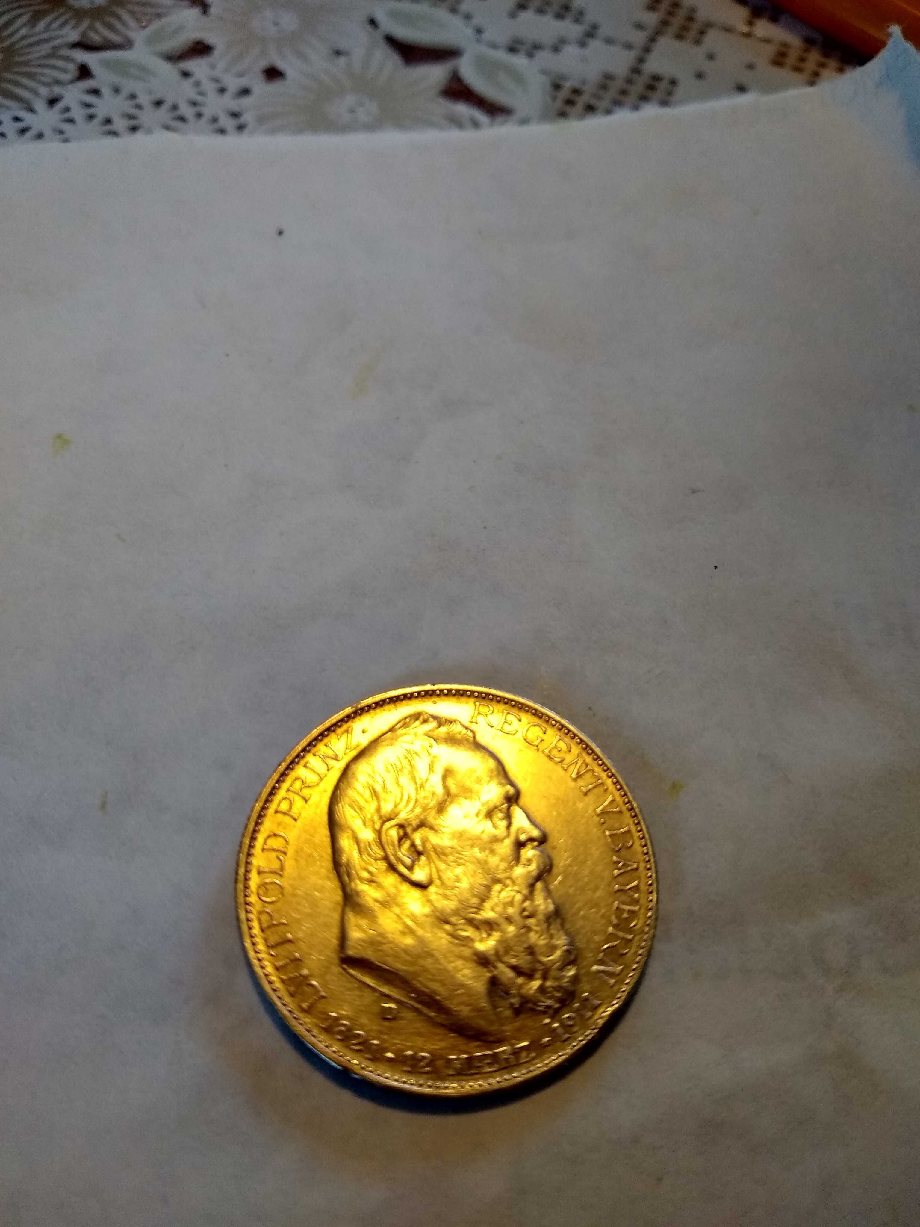 Monedă de argint 2 Mărci  an de emii 1911 greutate 9,6 gr Germania