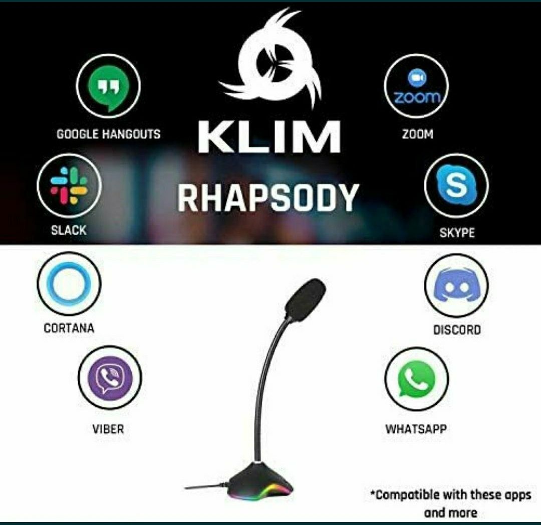 Microfon Klim Rhapsody RGB pt. jocuri desktop USB