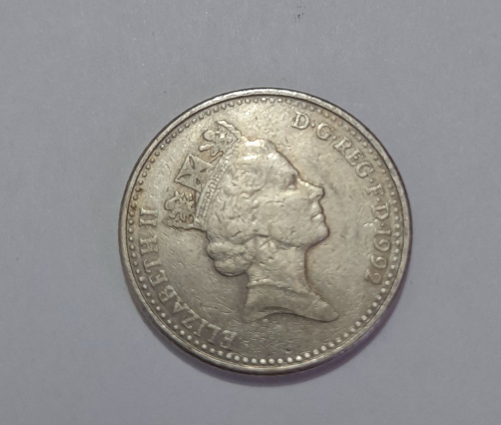 Vand moneda ten pence 1992