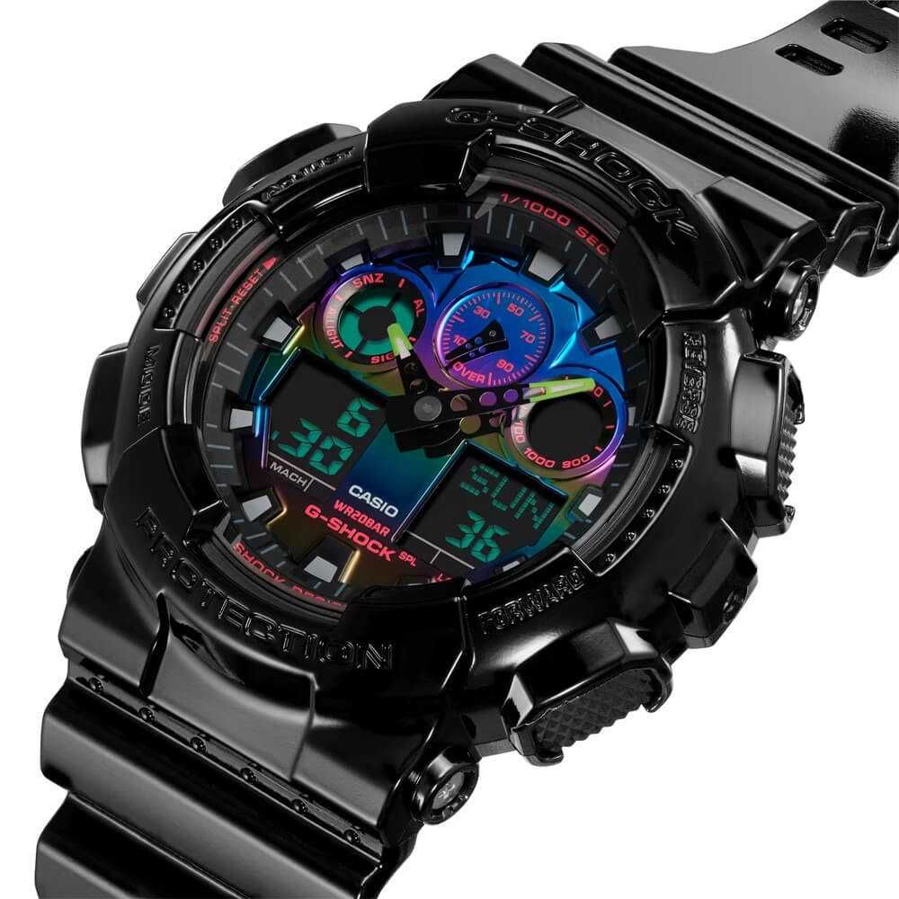 Мъжки часовник Casio G-Shock GA-100RGB-1AER