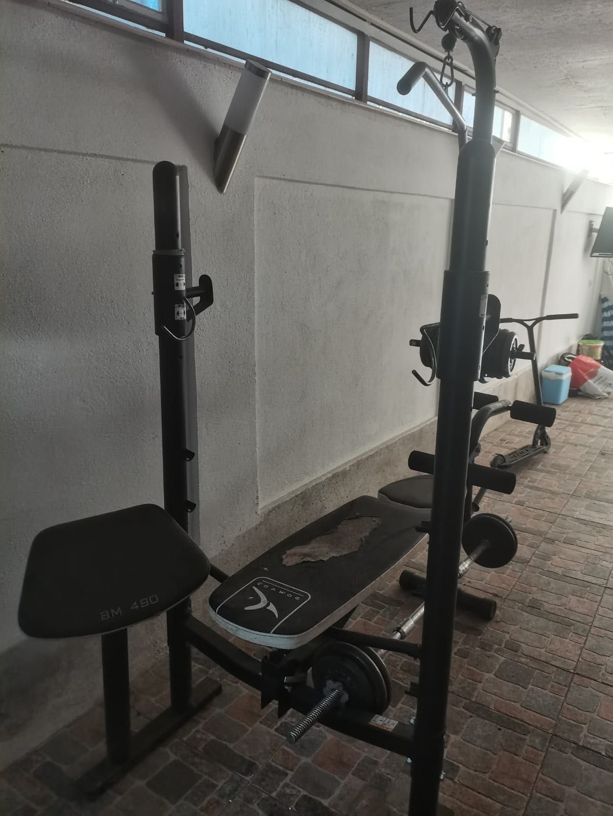 Aparat complet Fitness Domyos cu greutăți