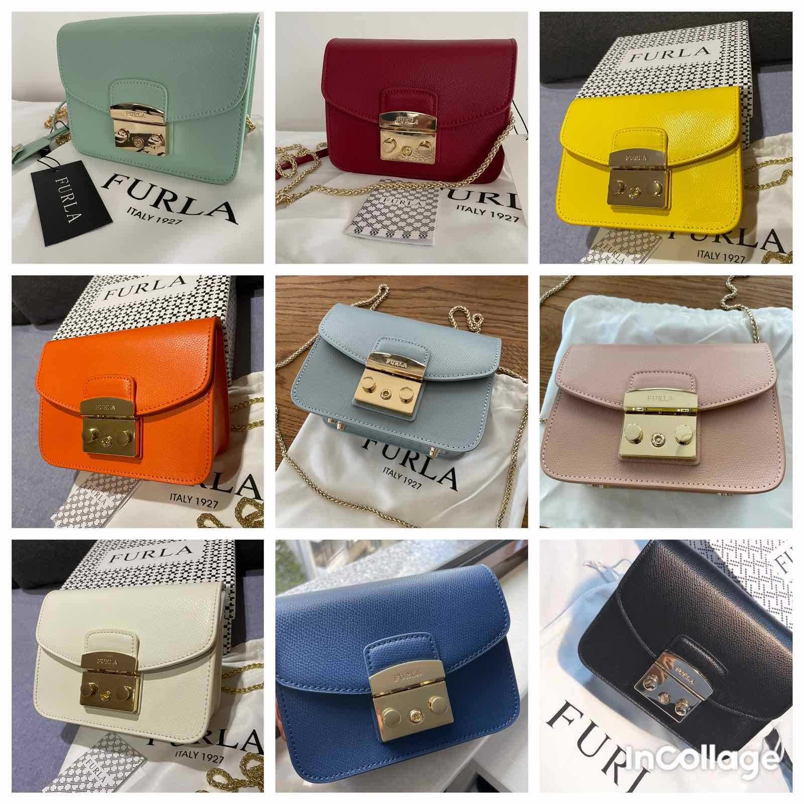 Furla Metropolis mini Естествена кожа нови 8 цвята