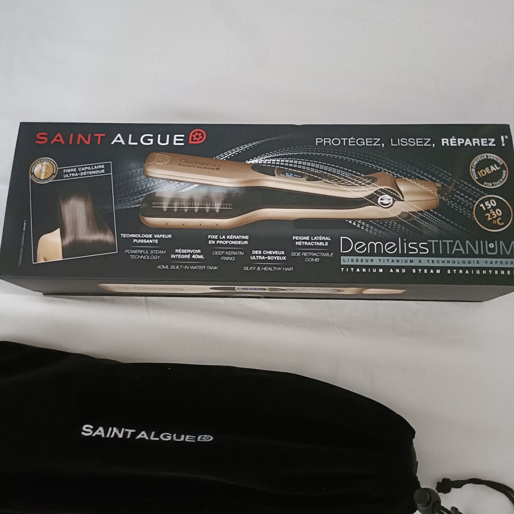 Placa pentru indreptarea parului Demeliss Titanium, 5 temperaturi