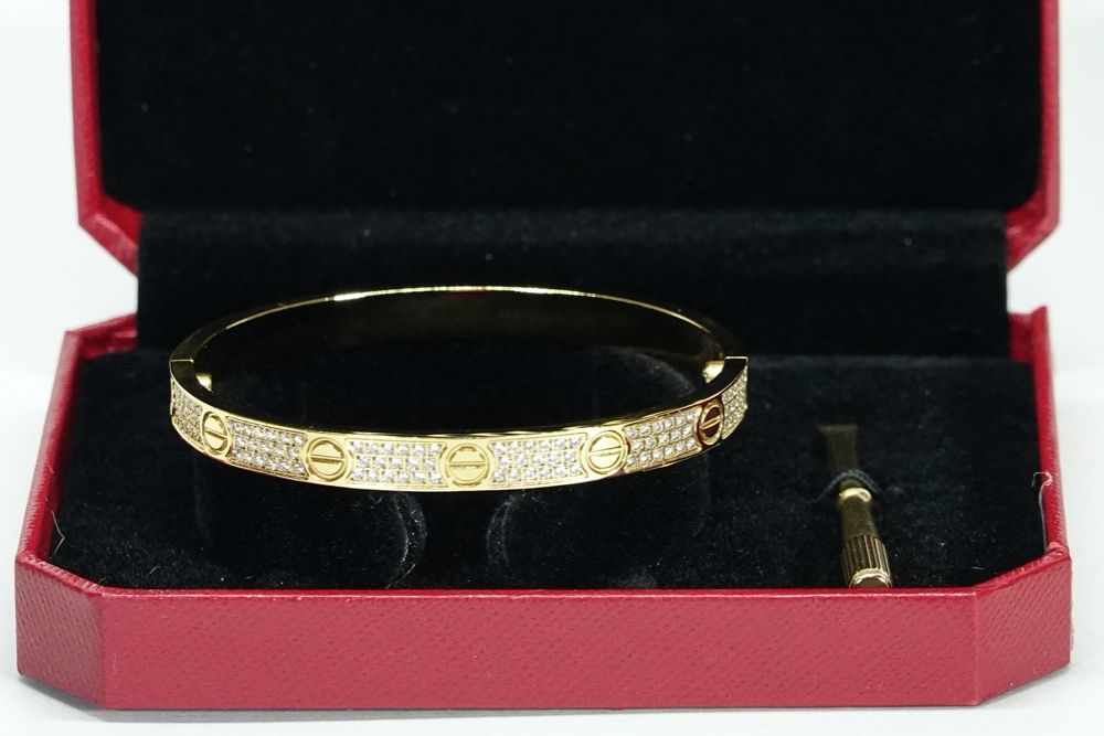 Bratara Cartier Love Diamond Auriu si Argintiu - Dama si Barbat