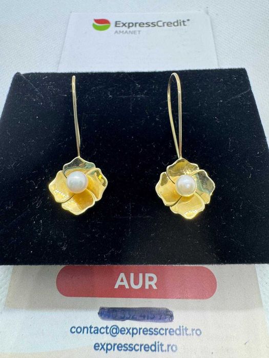 Cercei din aur 14k (67263.1/ 10 Pacurari 1) Garantie 2 ani