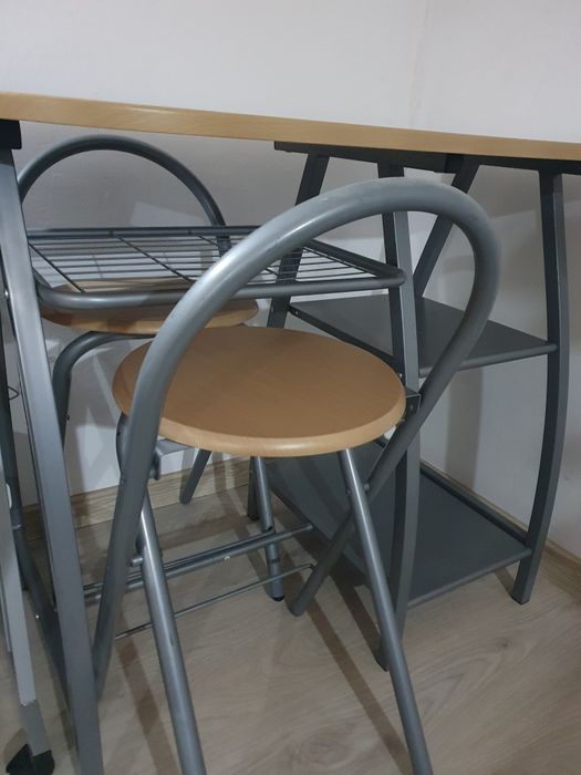 Set masă și scaune / bucătărie / bar mic dejun, lemn