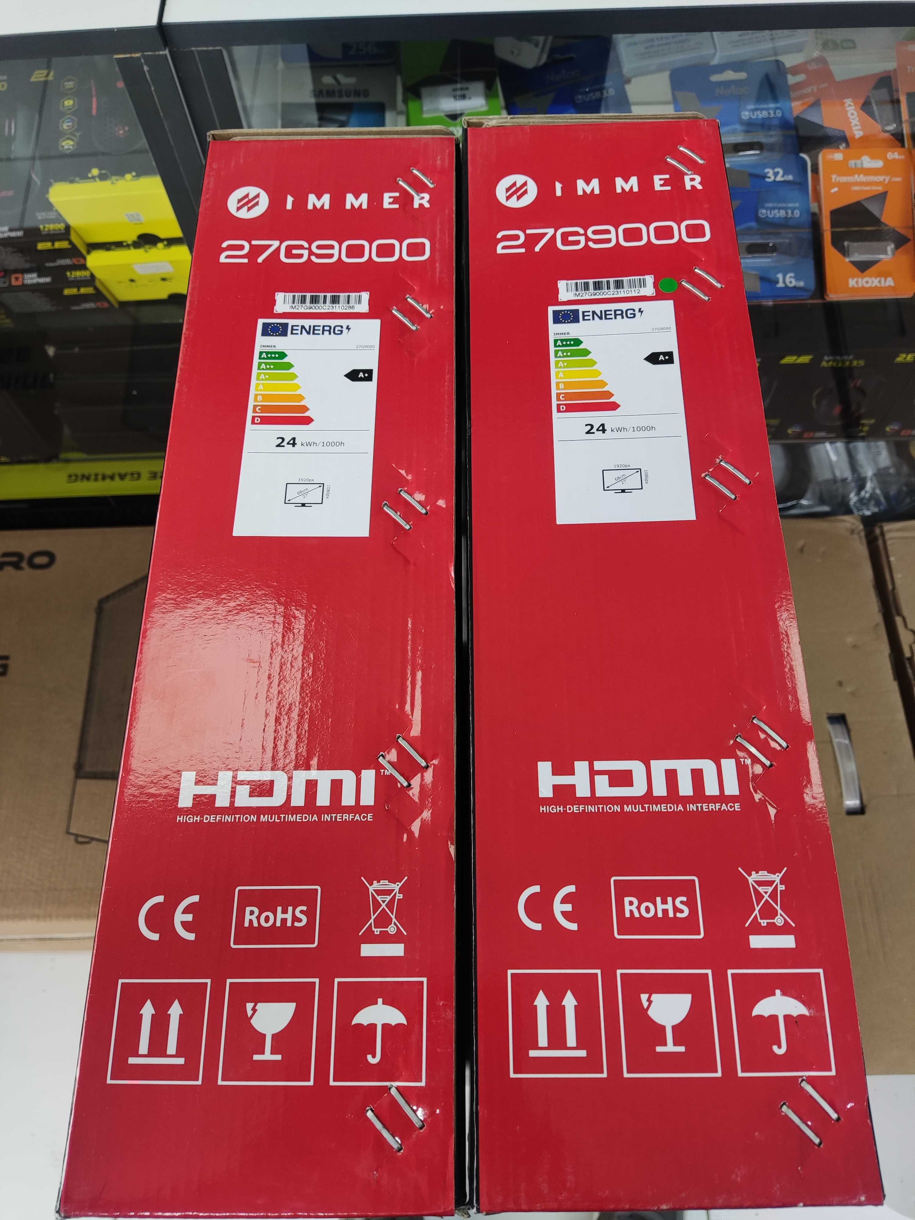 Монитор Immer Curved LED 27G9000 (HDMI+DP) 165hz, FHD НОВЫЙ