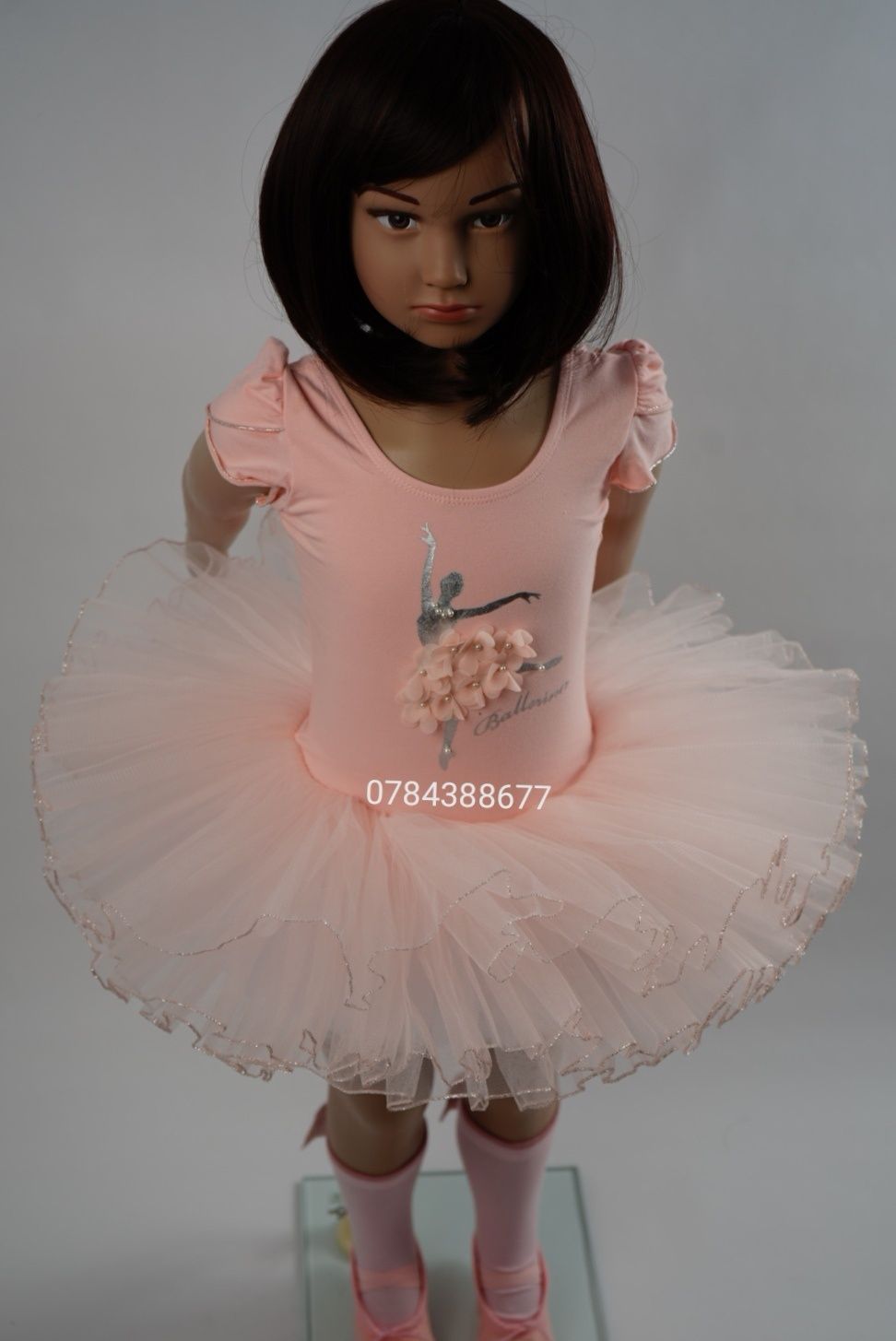 Rochita roz pentru balet/dans spectacol copii,rochite balerina 3-10ani