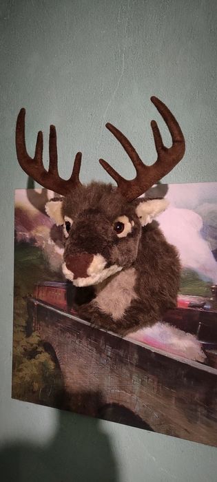 Плюшен трофей - елен