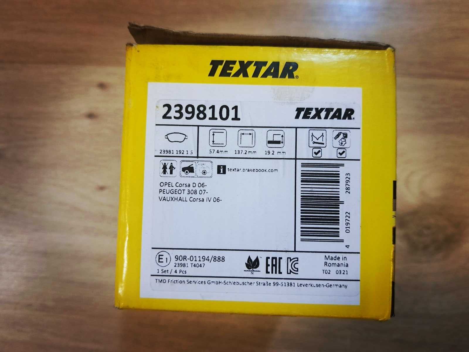 Предни накладки - TEXTAR