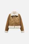 Яке изкуствена овча кожа Zara, M