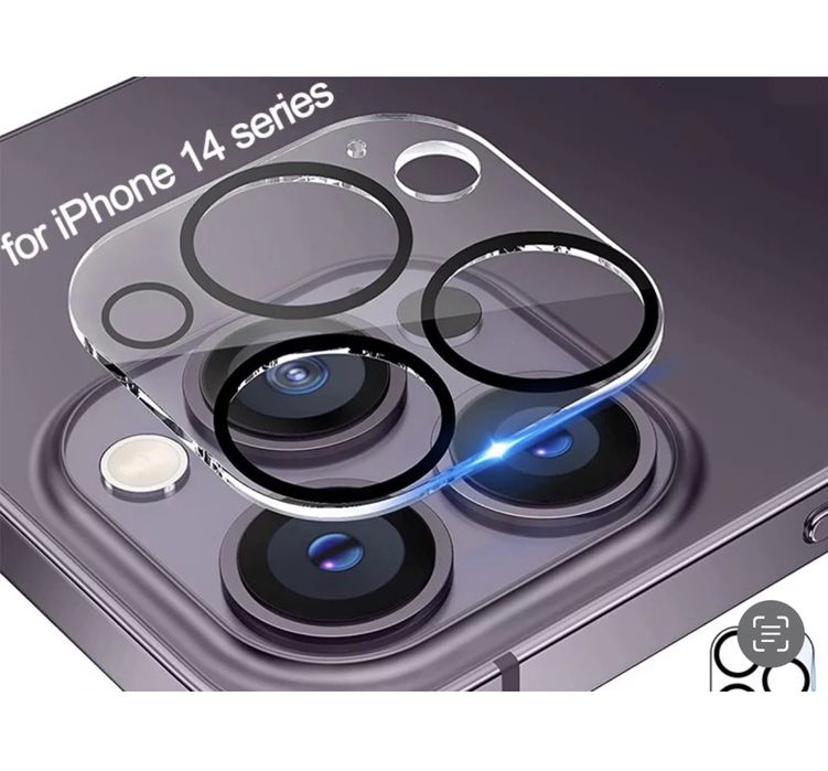 IPHONE 14/15/16/PRO/MAX Folie Sticla Protectie Camera Acoperire Comp