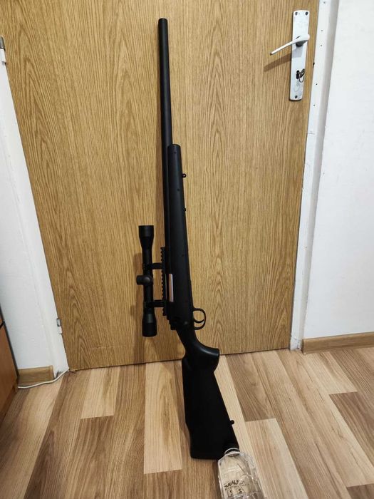 Replică sniper M61 (spring) — metal + ABS, hop-up reglabil