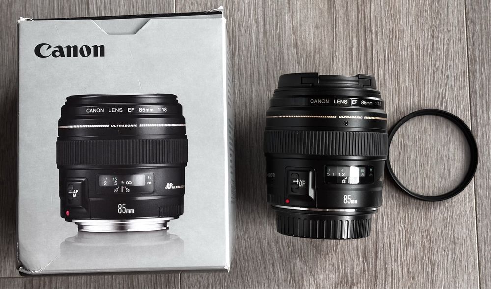 Obiectiv Canon 85mm 1,8 cu filtru UV HMC