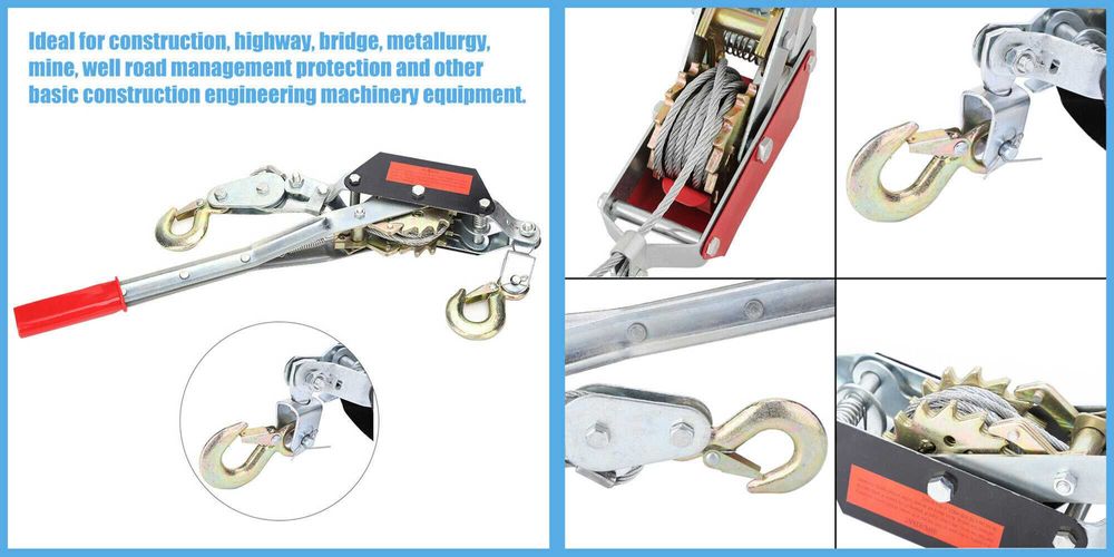 Troliu manual 2 tone/ 2 carlige. sacrificare animale tras masini, Nou!