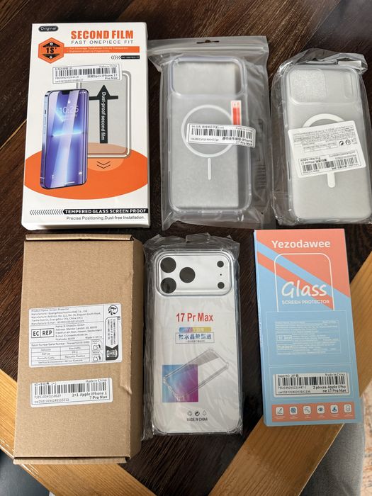 Husa folie de sticla magsafe iphone 17 pro max