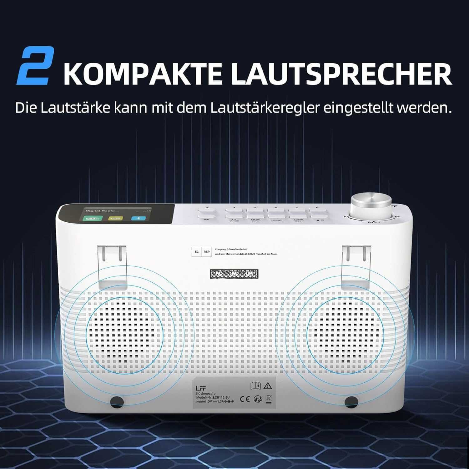 DAB радио с  с цветен дисплей и Bluetooth LFF