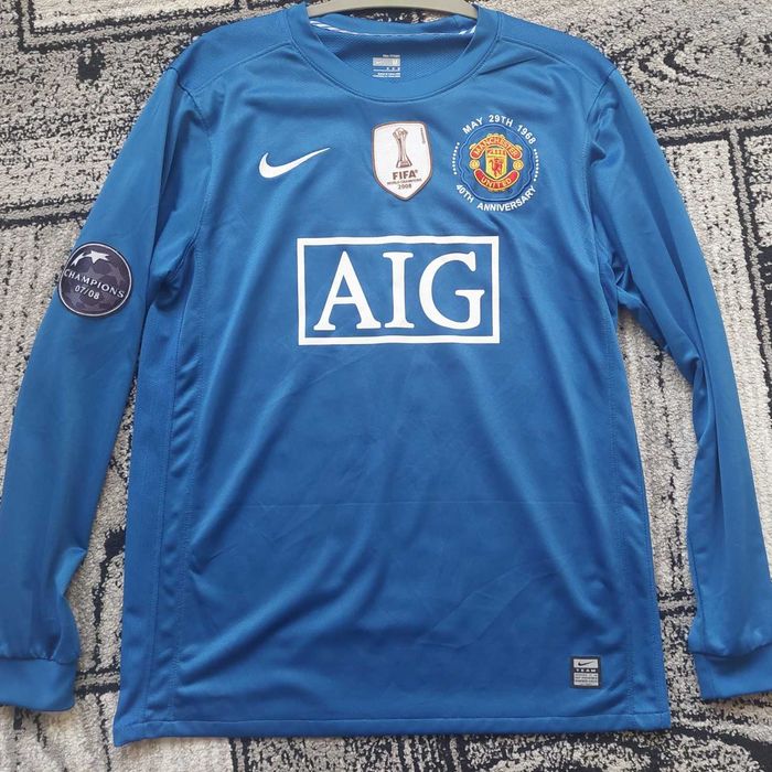 Tricou Manchester United 2007/08 away Champions league,Ronaldo 7#