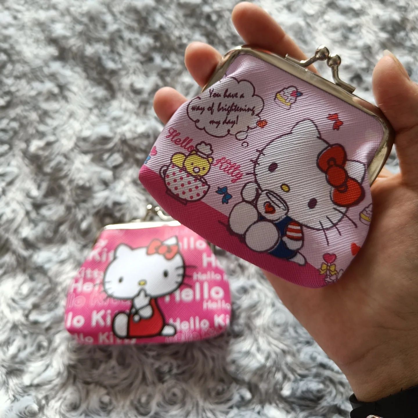 Portmoneu Hello Kitty, personaj Sanrio, roz, 2 modele