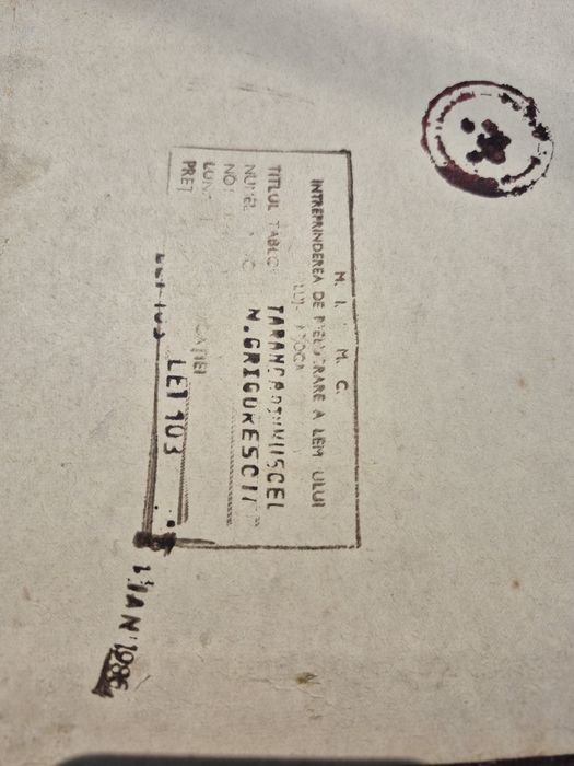 Vând rama tablou ideala  decor clasic saloane frizerie România in 1986