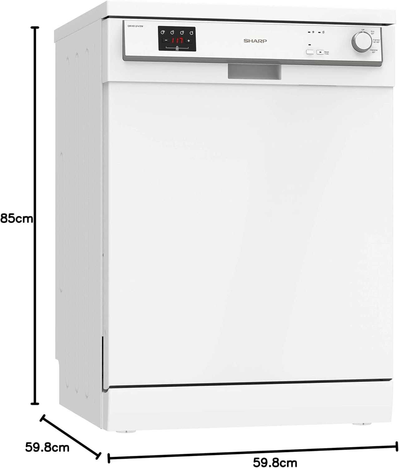 Съдомиялна свободностоящя SHARP QW-HX12F47EW-DE 60см.