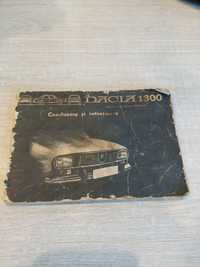 Manual conducere și întreținere Dacia 1300