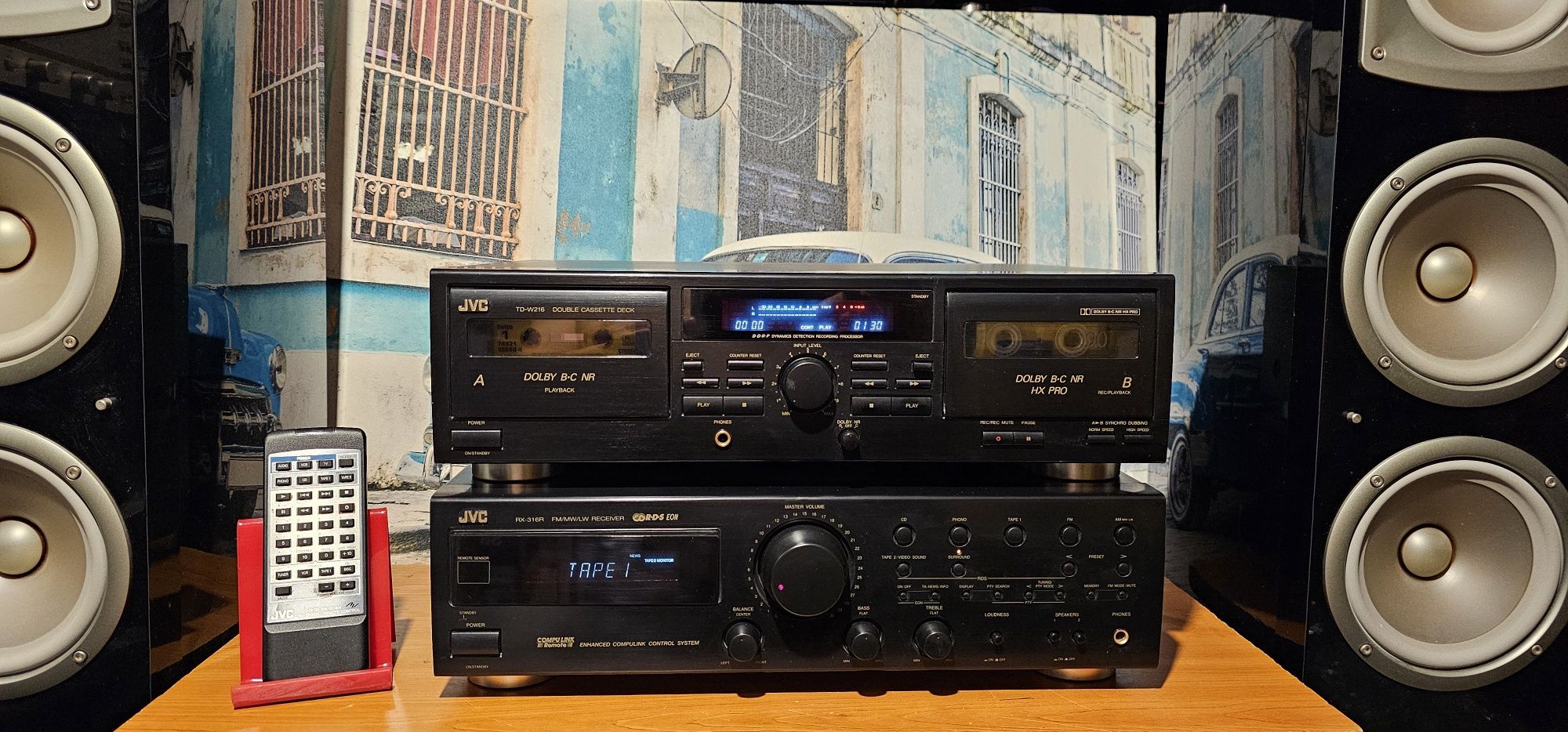 Amplificator stație receiver amplituner JVC RX 316 sau deck TD-W 216