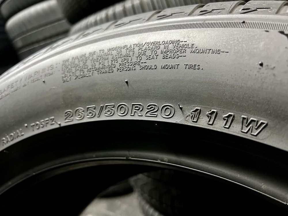 265/50/20 BRIDGESTONE, 6мм, DOT: 20г.