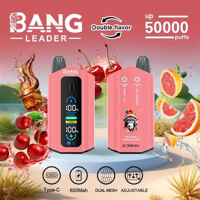Vape Bang Leader 50000 Puffs 2 Arome Reîncărcabil Model 2025