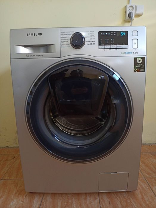 Стиралка Samsung EcoBubble Grey Стиралный Автомат машина Стиралная