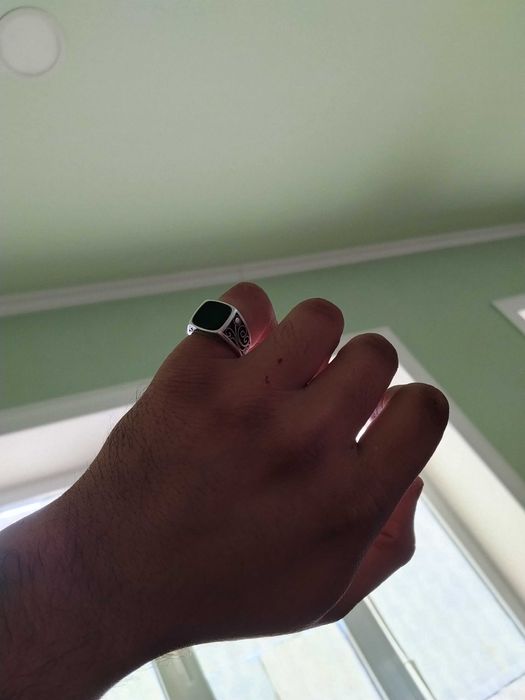 Мужское кольцо СЕРЕБРО, Печатка