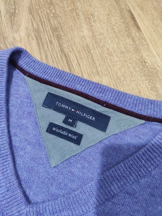 Pulover din lână miel Tommy Hilfiger mărimea M