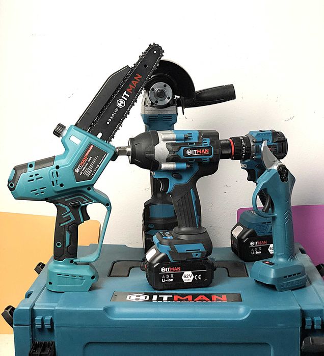 Set Scule Electrice Fara Fir Hitman 62V, 5 Piese