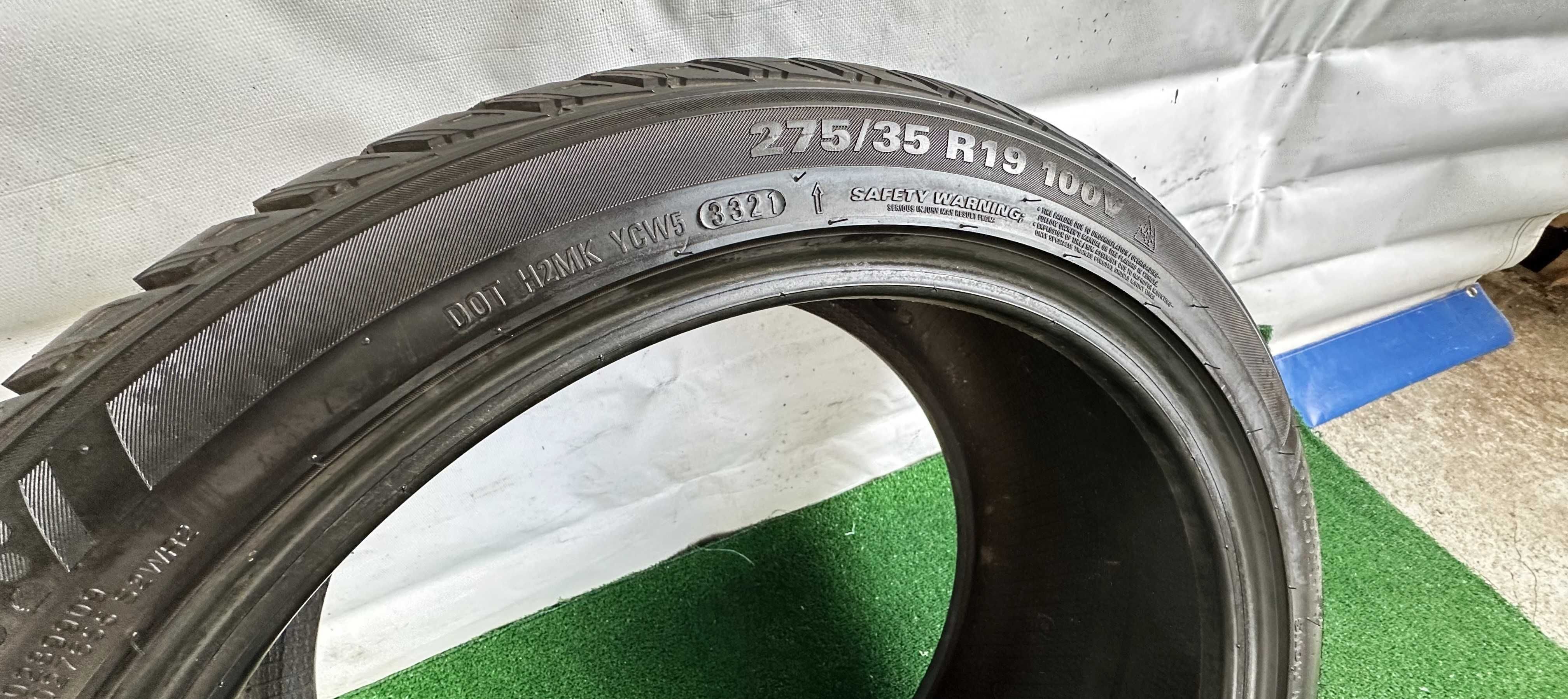 1бр 275/35r19 KUMHO WINTERCRAFT зимна