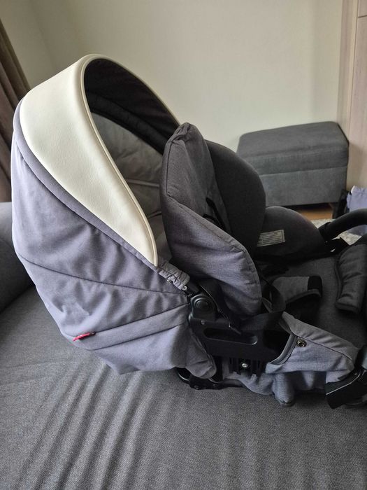 Бебешка комбинирана количка 3в1 Buba - Forester 595, сива