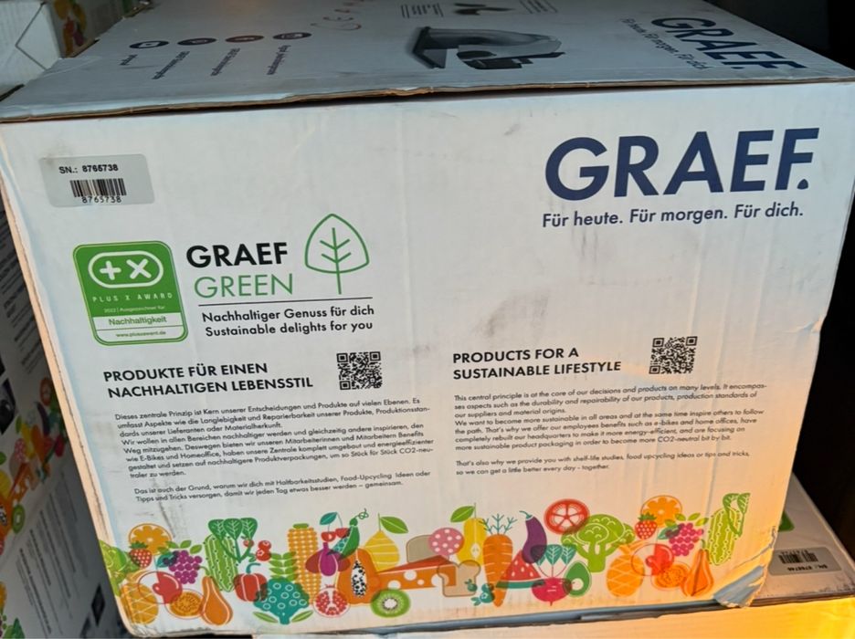 Feliator electric, Graef, SKS700, inox, SIGILAT, pret lichidare stoc