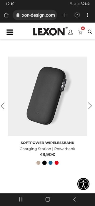 Vand power bank Lexon Wirelessbank 15w