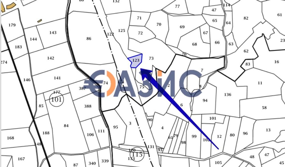 Парцел Земеделска земя, Созопол, България, 1141 кв. м,